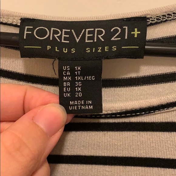 Black and Cream Hi Lo Long Sleeve Top - Picture 3 of 3